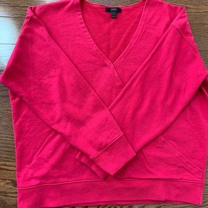 J Crew Large Sweatshirt Magenta Pink.
